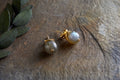 Marai Labradorite Stud Earrings - Labradorite & Gold