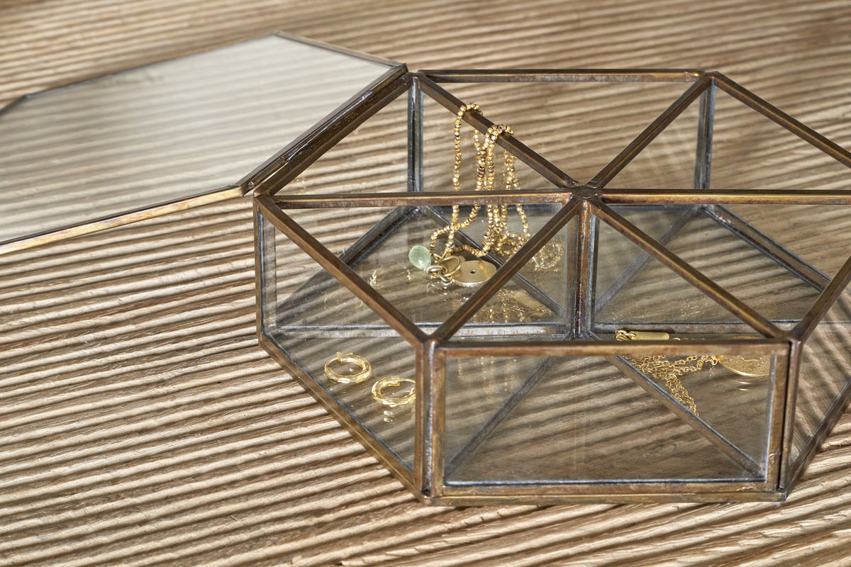 Sitara Jewellery Box - Antique Brass