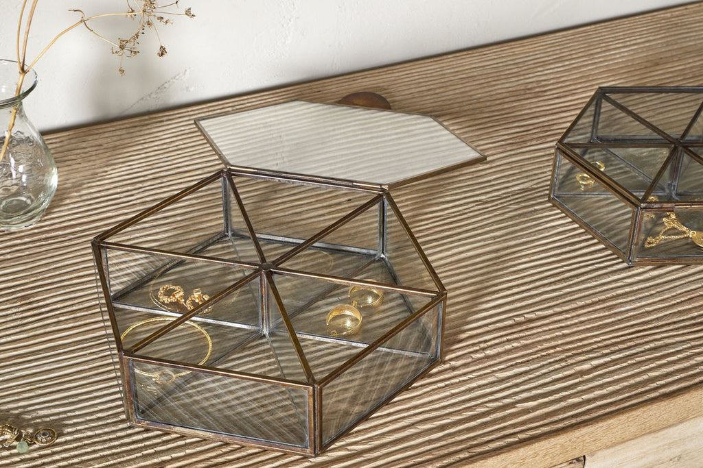 Sitara Jewellery Box - Antique Brass