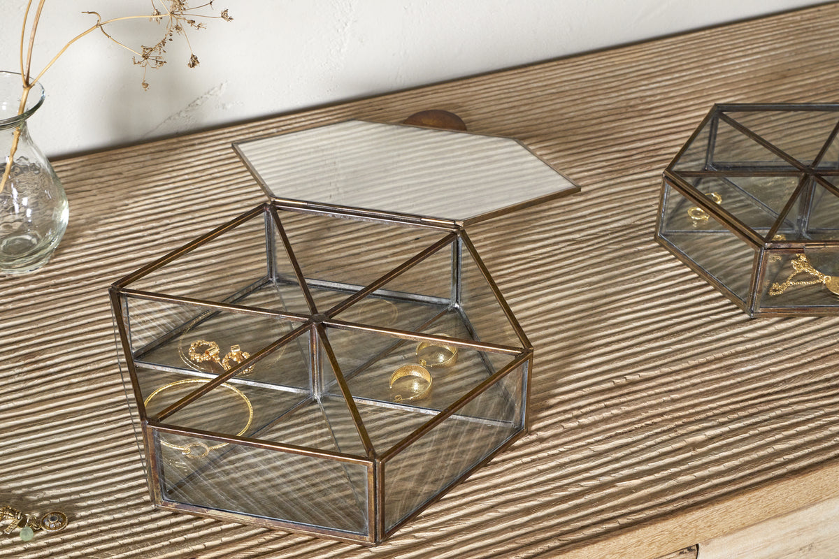 Sitara Jewellery Box - Antique Brass