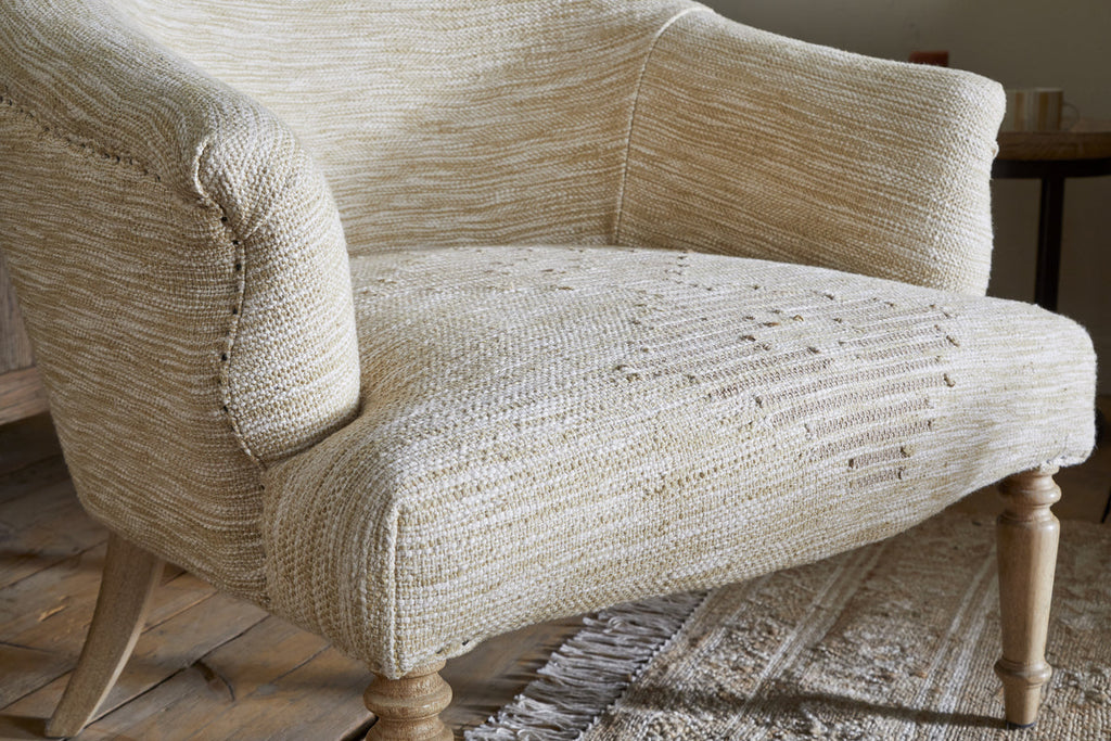 Aranya Cotton & Jute Occasional Chair - Natural