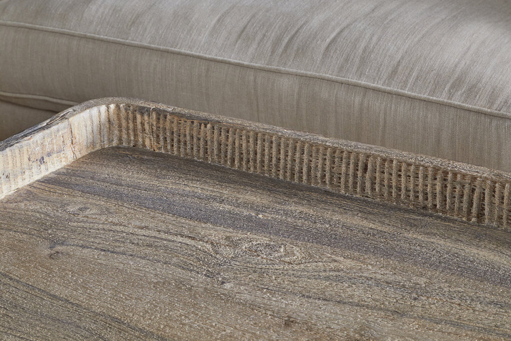 Nisha Reclaimed Wood & Iron Coffee Table - Natural