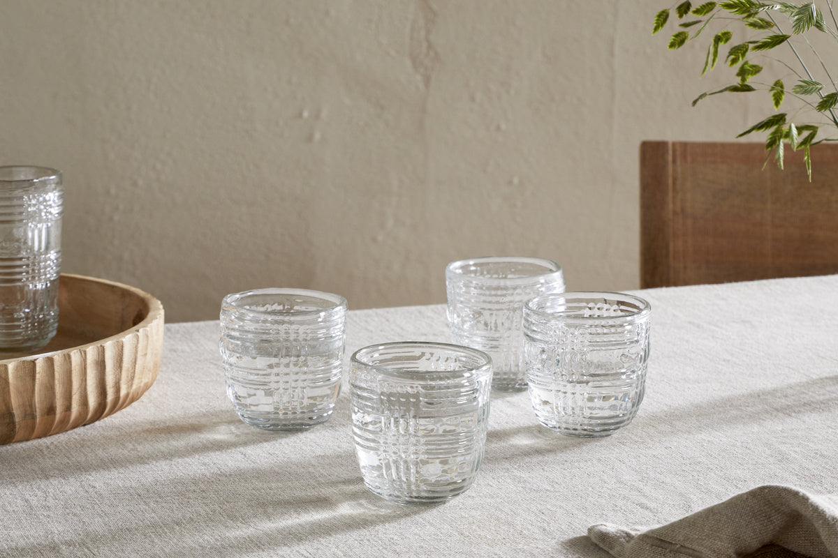 Kaanch Tumbler - Clear - (Set of 4)
