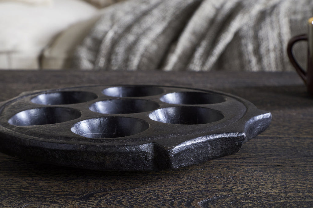 Maji Stone Multi Tealight Holder - Antique Black