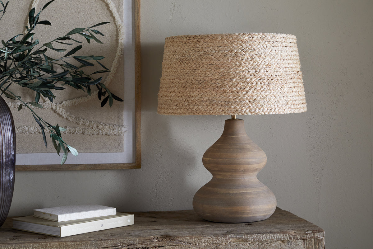 Dalat Ceramic Table Lamp Base - Natural