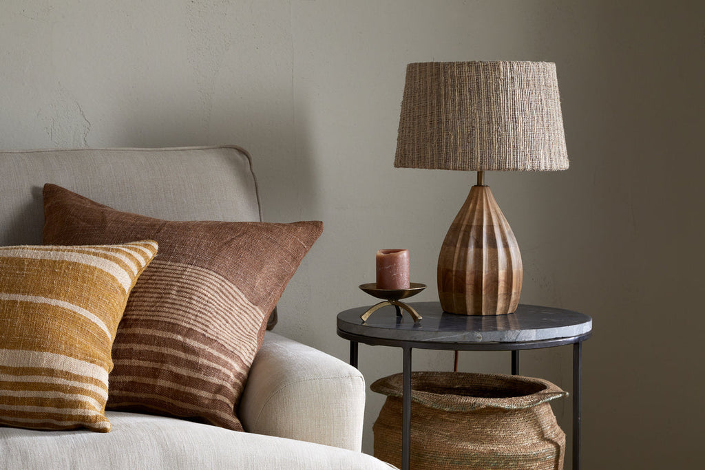 Awaa Mango Wood Bedside Table Lamp Base - Natural