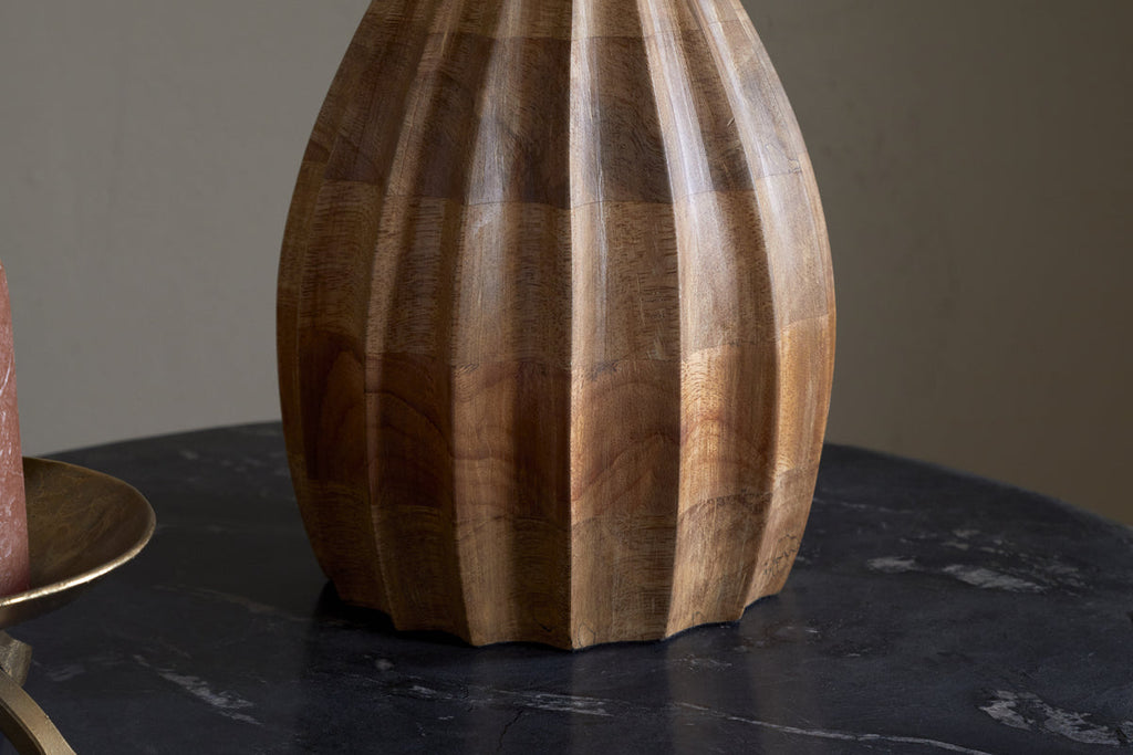Awaa Mango Wood Bedside Table Lamp Base - Natural