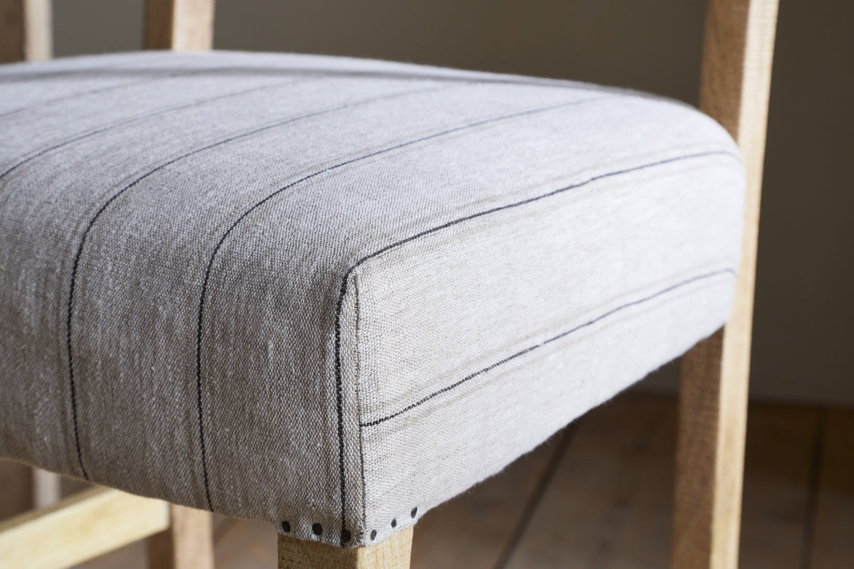 Nidhi Linen Upholstered Counter Chair - Natural