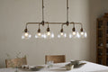 Kakira Chandelier Pendant - Antique Brass & Clear