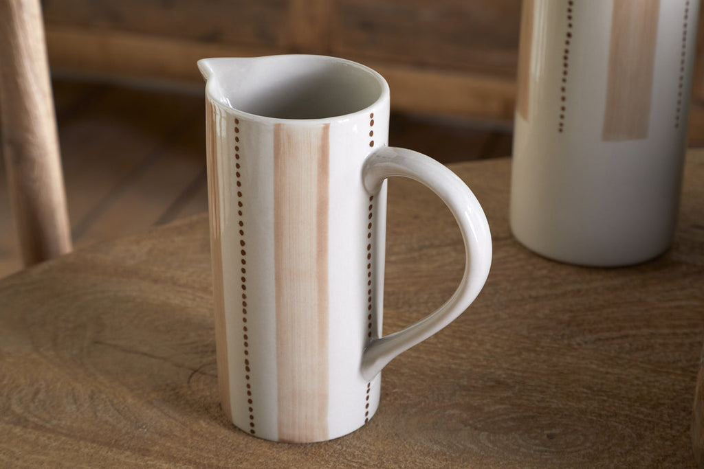 Patthar Jug - Cream & Clay - Small