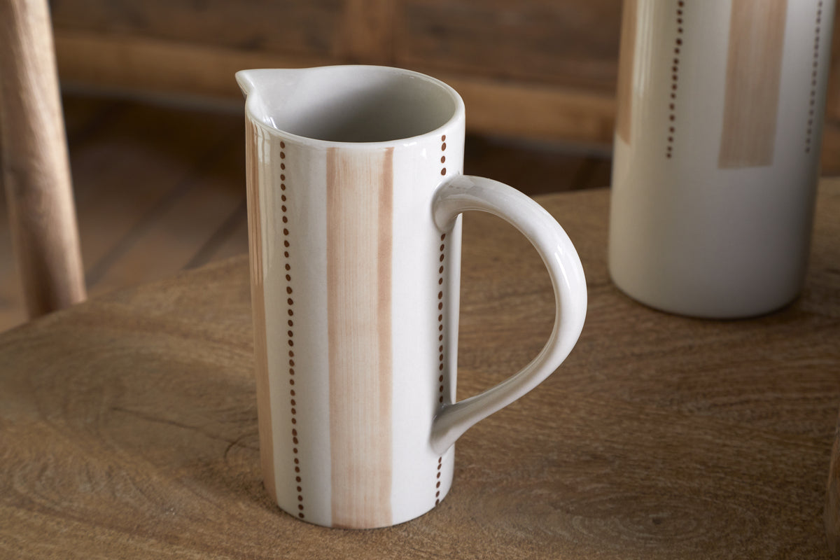 Patthar Jug - Cream & Clay - Small