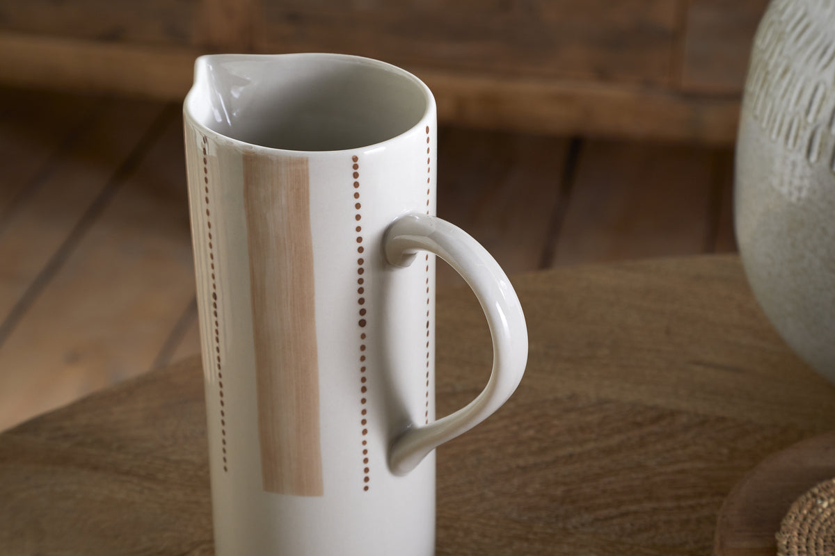 Patthar Jug - Cream & Clay - Large