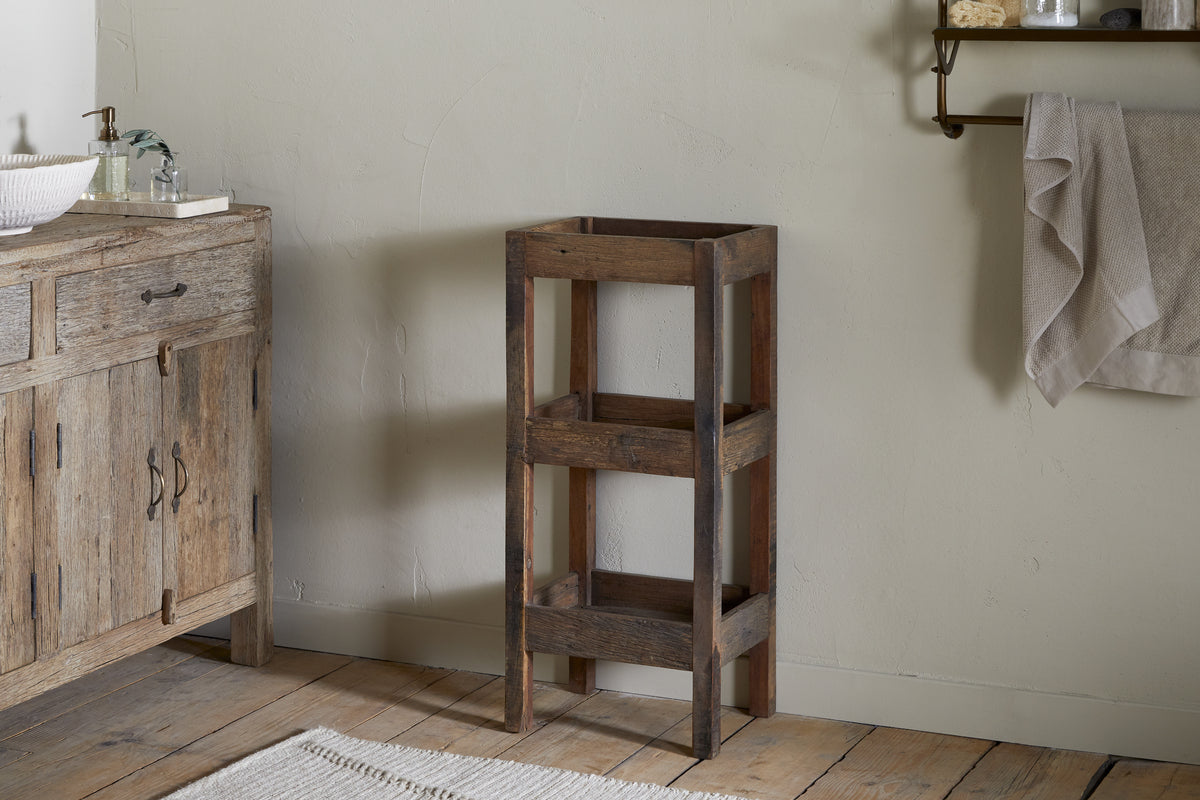Akara Reclaimed Wood Storage Caddy - Natural