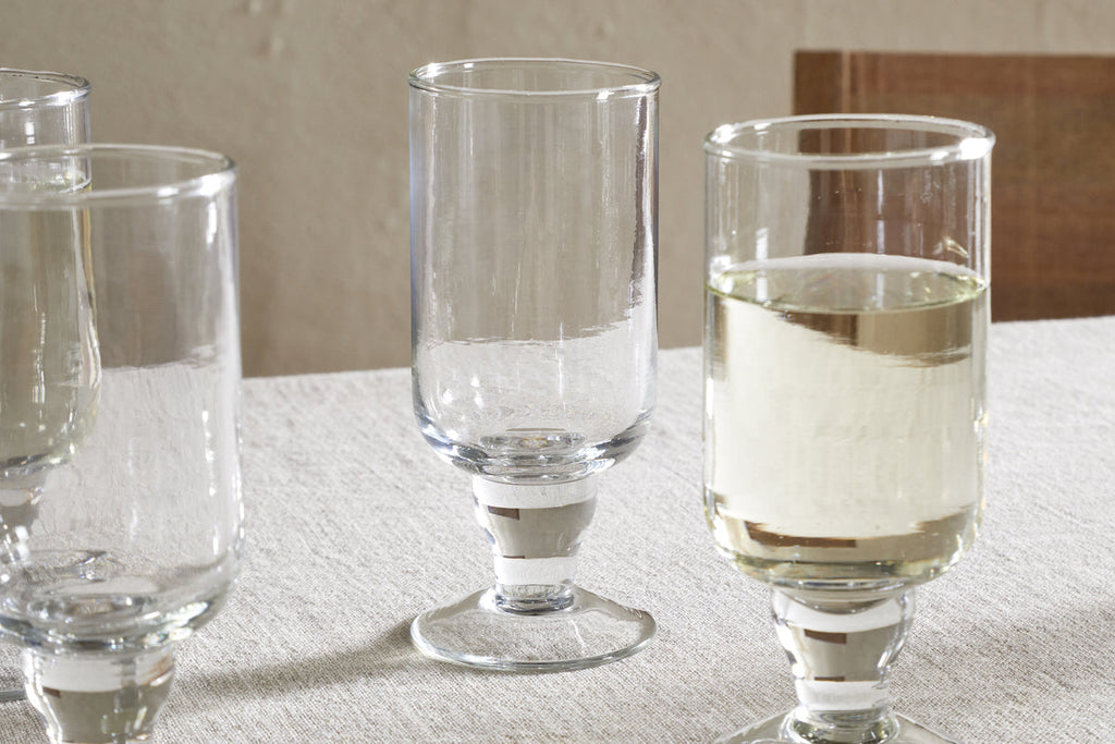 Sooraj Large Glass - Clear - (Set of 4)