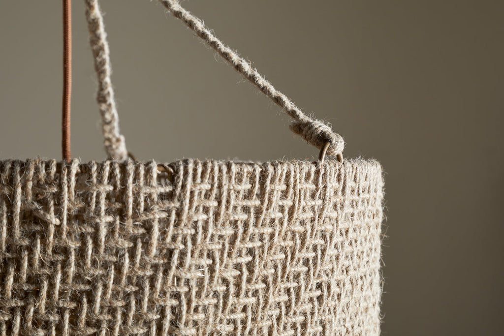 Thimba Woven Jute Chandelier - Natural
