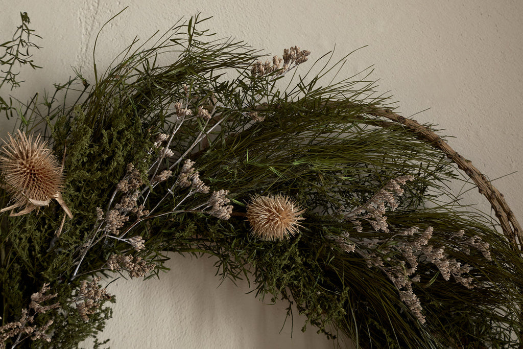 Adiela Wreath - Natural & Moss