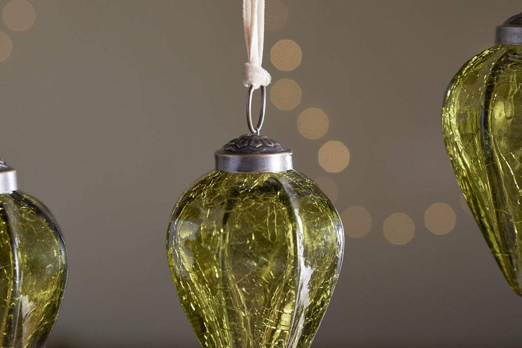 Khela Baubles - Moss - (Set of 4)