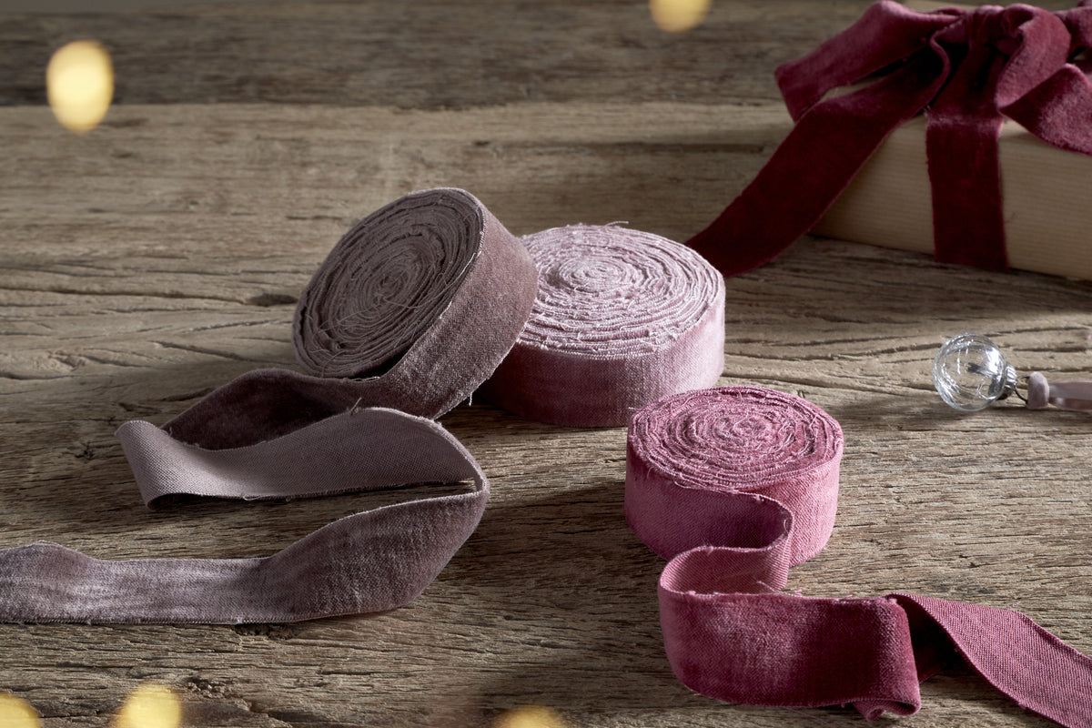 Jirani Velvet Ribbons - Mixed Colour - (Set of 3)