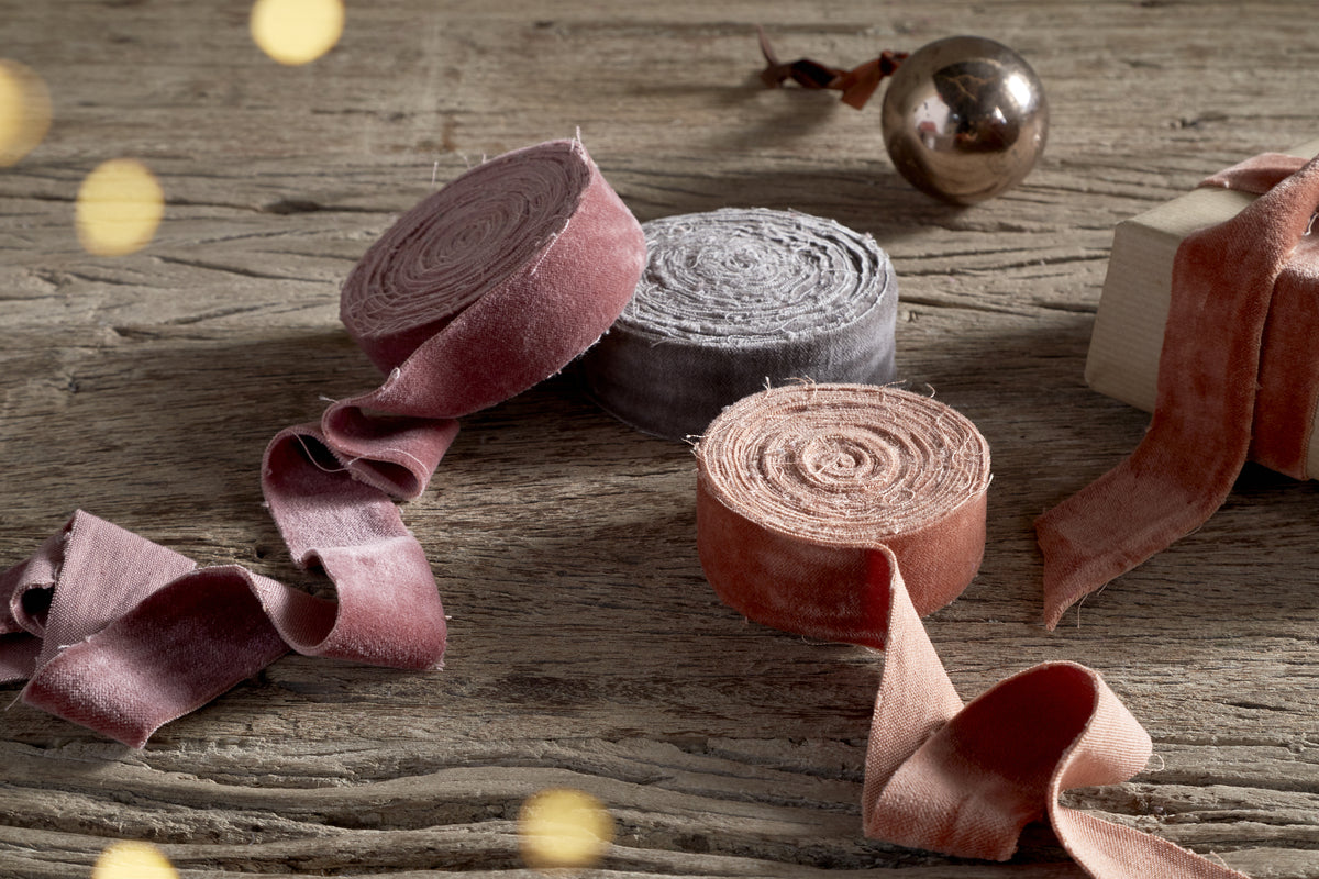 Jirani Velvet Ribbons - Mixed Colour - (Set of 3)