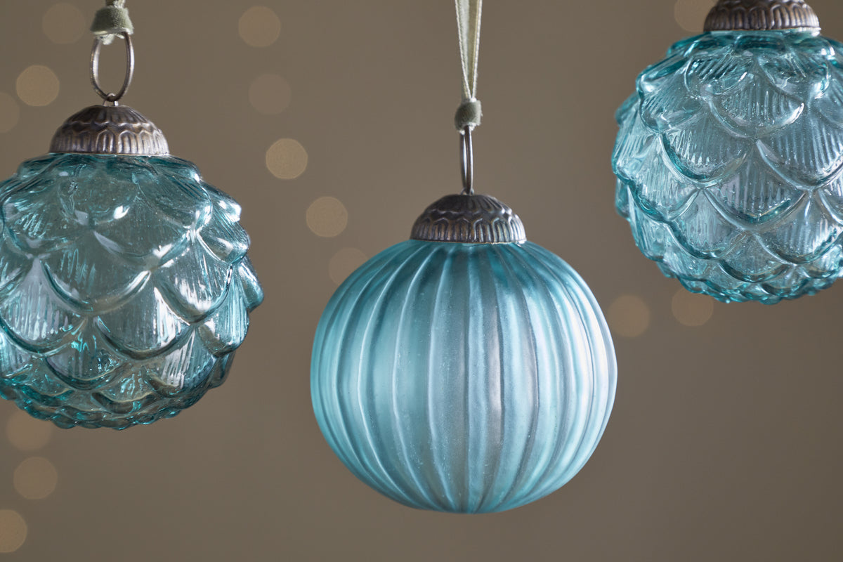 Hara Baubles - Antique Teal - (Set of 4)