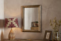 Yamuna Rectangular Mirror - Aged Antique Brass - Small