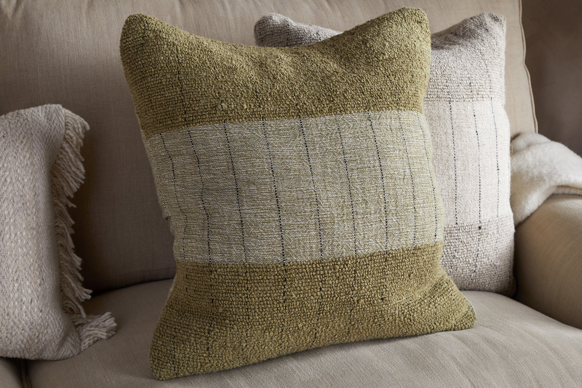 Mayla Cushion Cover - Olive Green