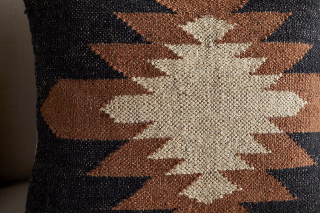Ayyi Cushion Cover - Black & Brown