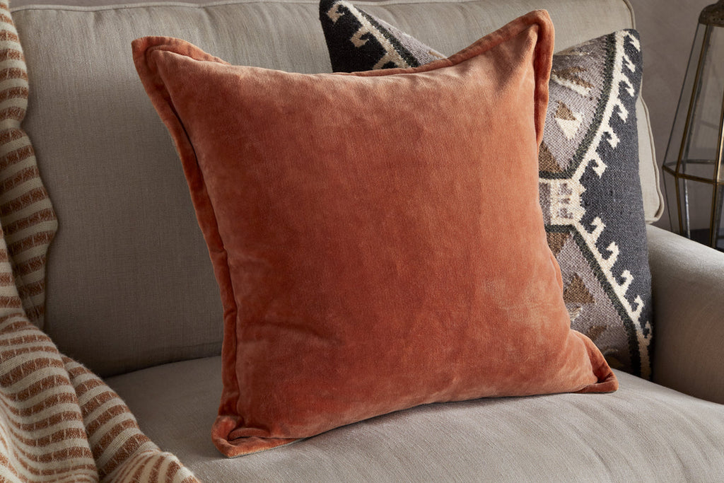 Menmai Velvet Cushion Cover - Cinnamon