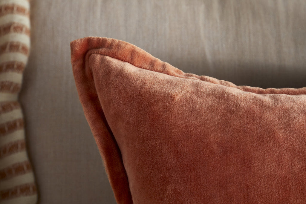 Menmai Velvet Cushion Cover - Cinnamon
