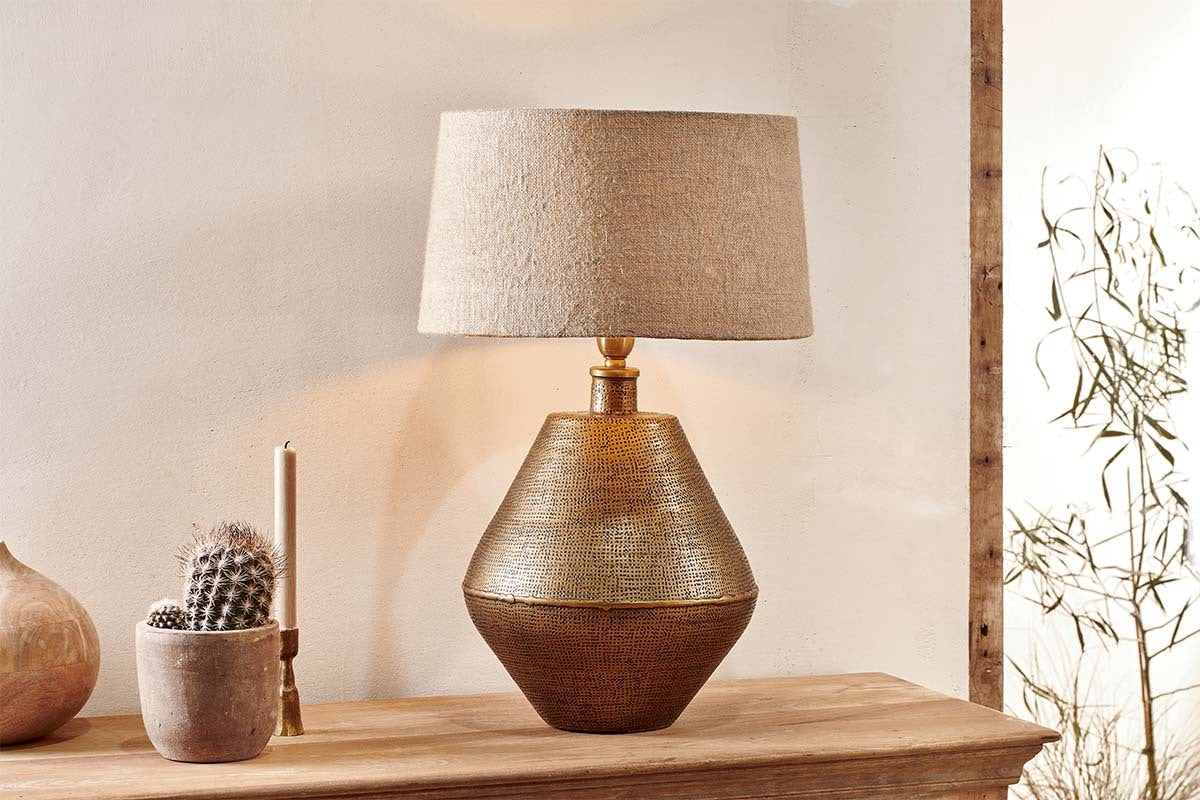 Nalgonda Lamp Base - Antique Brass - Large