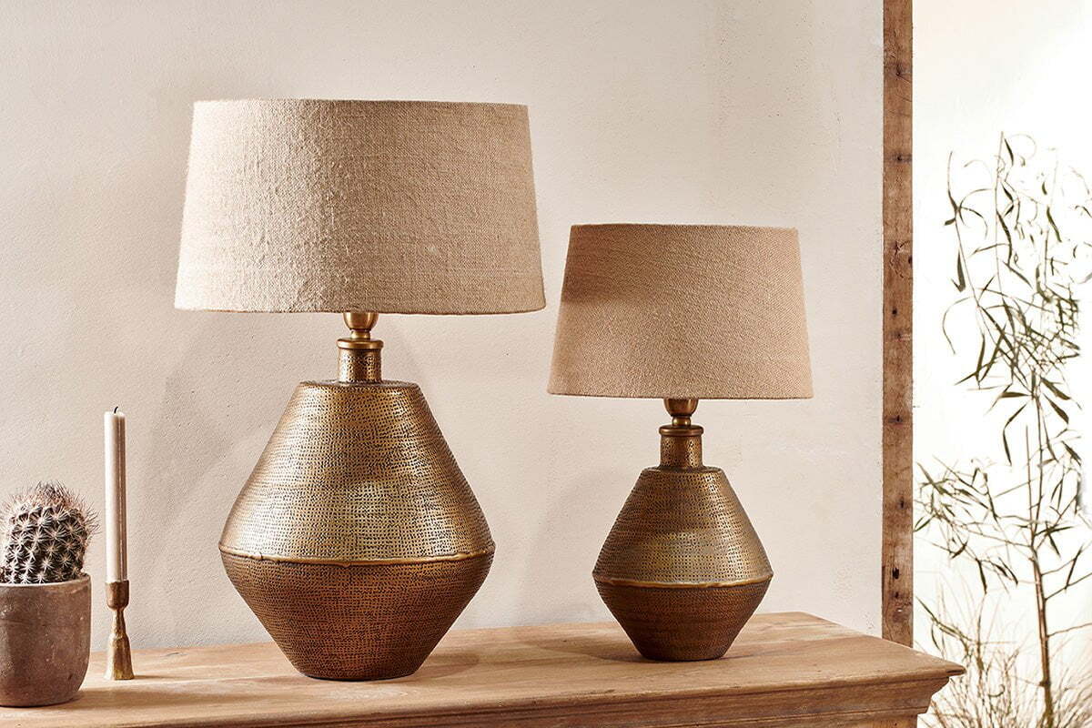 Nalgonda Lamp Base - Antique Brass - Small