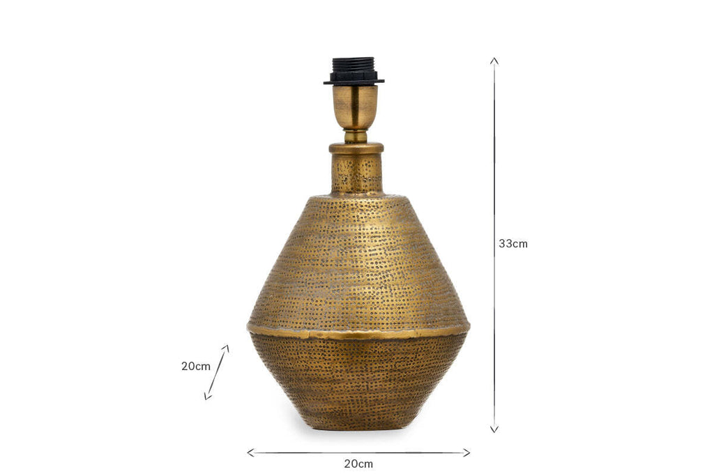 Nalgonda Lamp Base - Antique Brass - Small