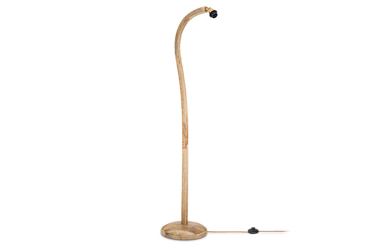 Namira Mango Wood Floor Lamp Base - Natural
