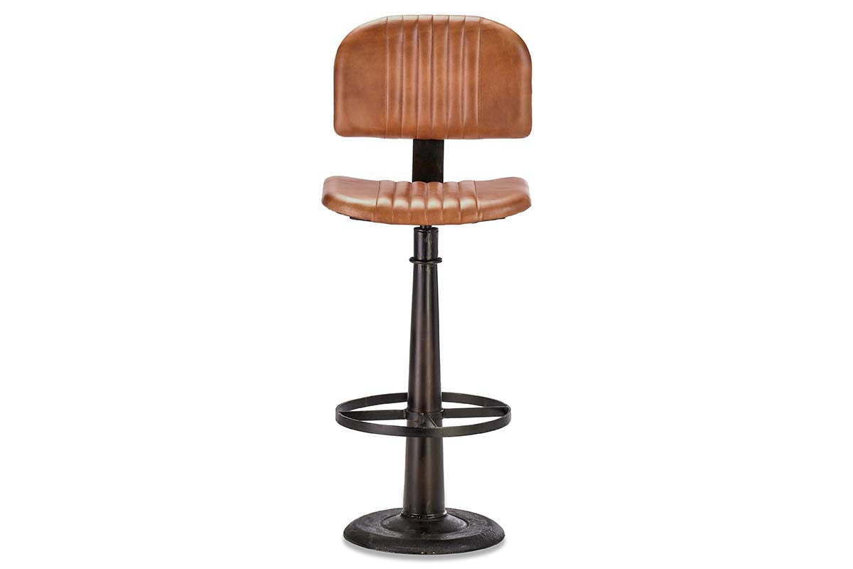 Narwana Bar Chair - Aged Tan