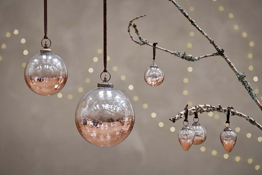 Nevasa Baubles - Clear & Antique Copper (Set of 4)