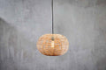 Noko Wicker Round Pendant - Natural - Large