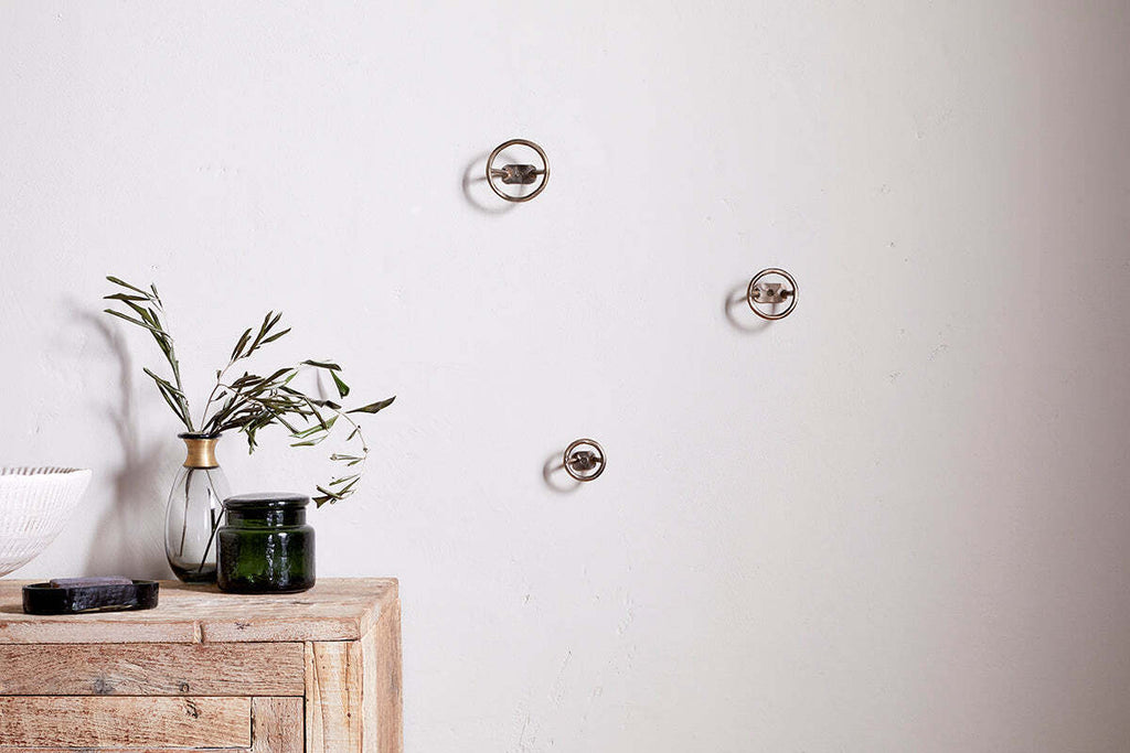 Olani Bathroom Hooks - Antique Brass - (Set of 3)