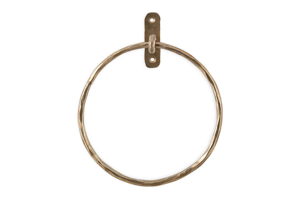 Olani Towel Ring - Antique Brass