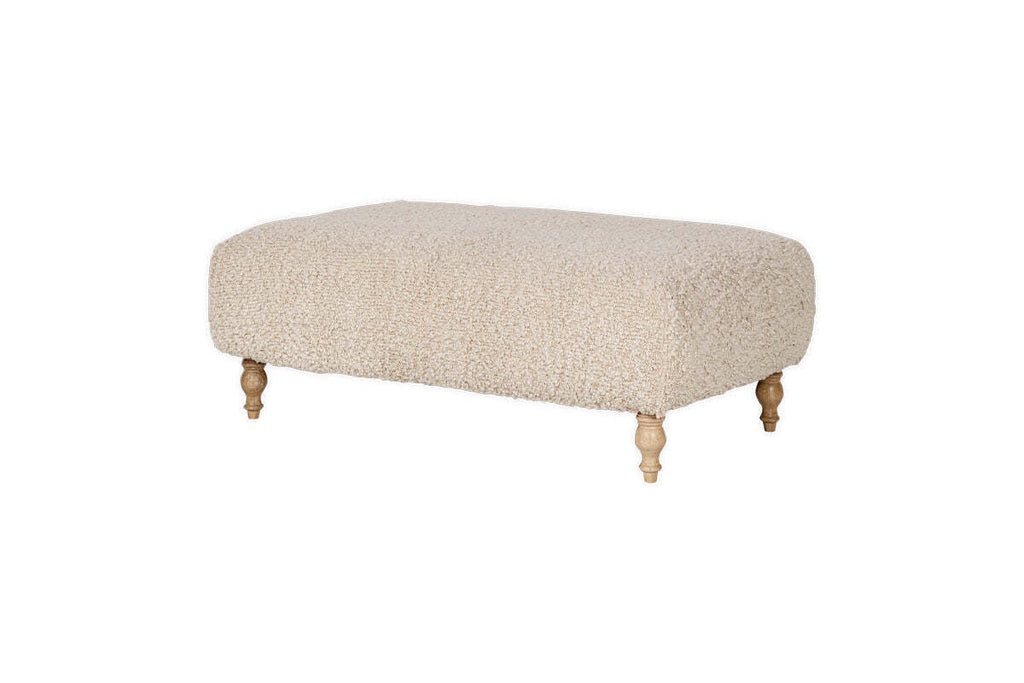 Otas Teddy Ottoman - Off White