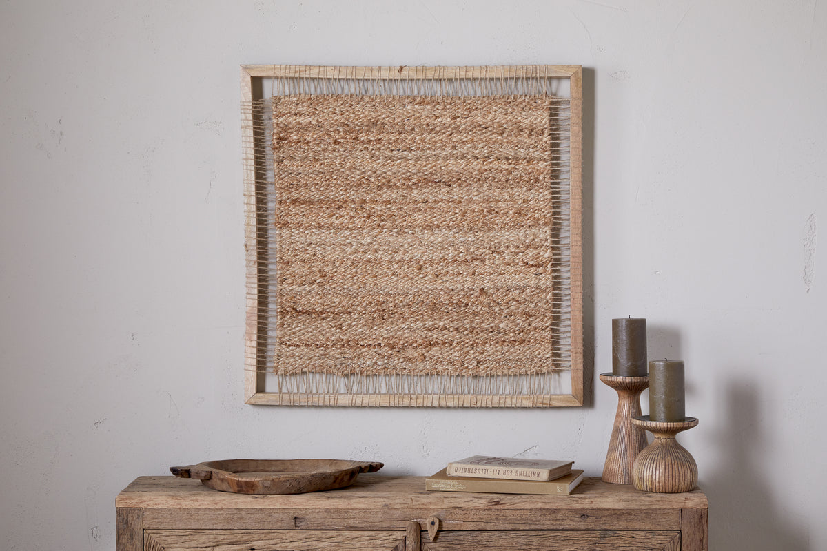 Pemali Woven Jute Wall Art - Natural
