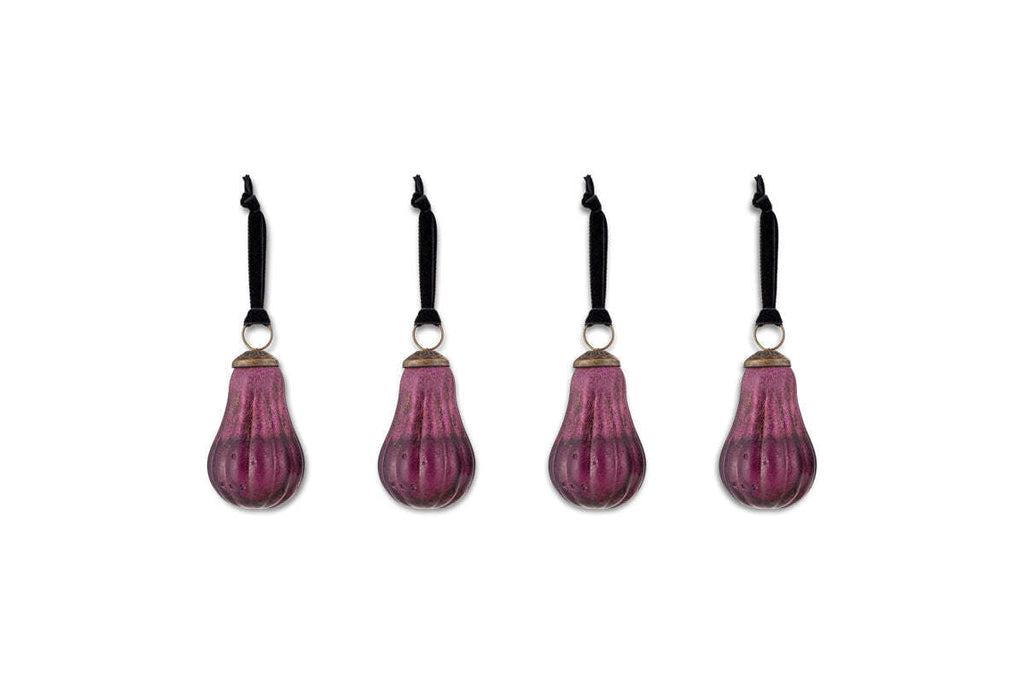 Pannee Drop Baubles - Ruby (Set of 4)