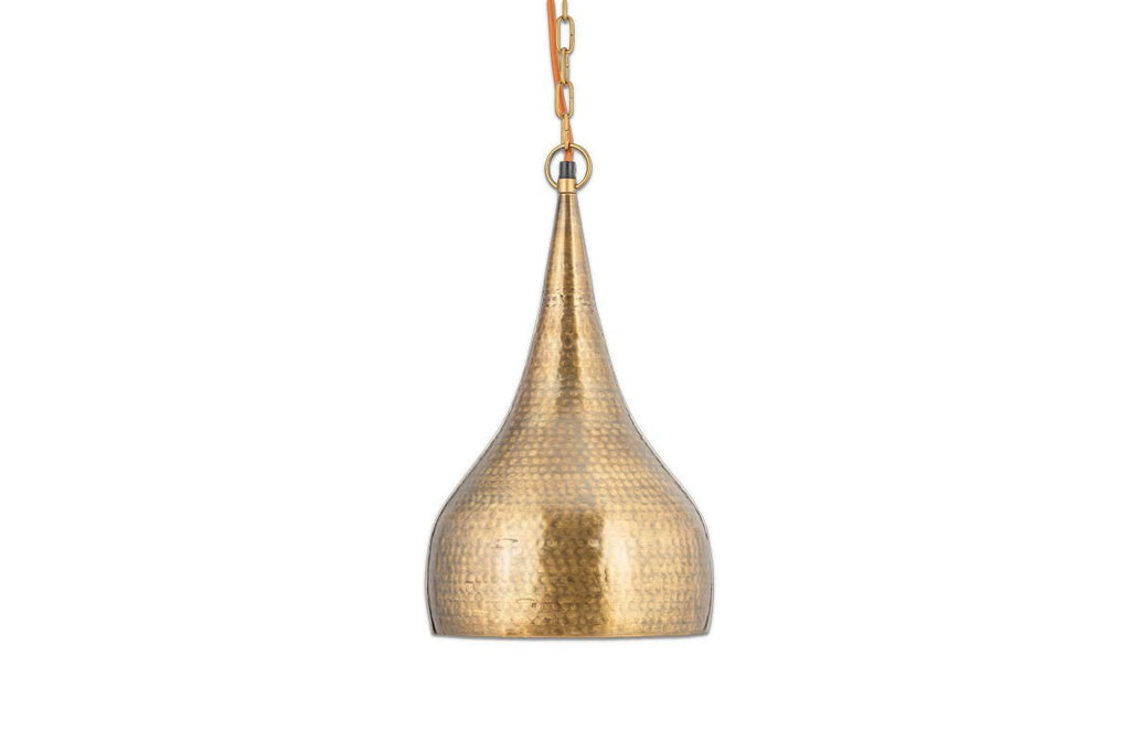 Quinn Hammered Metal Pendant - Small