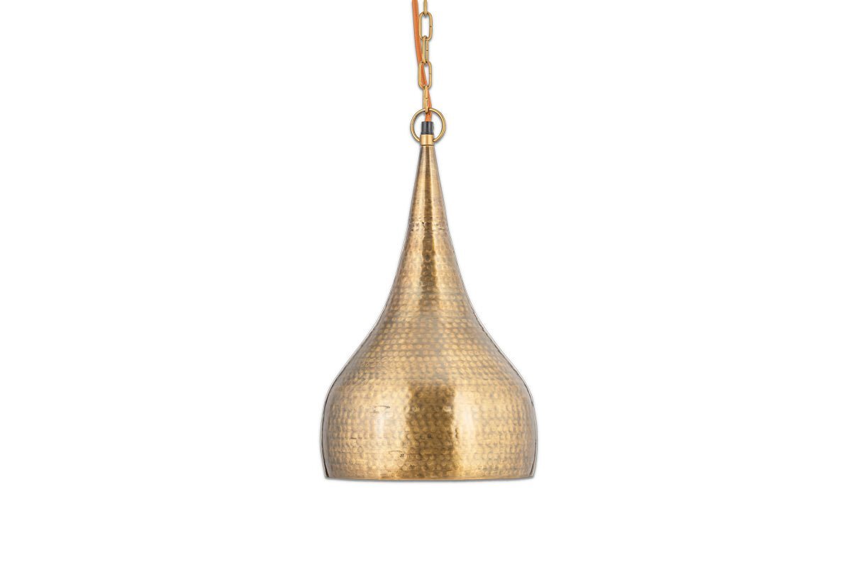 Quinn Hammered Metal Pendant - Small