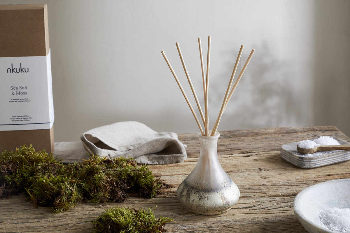 Sea Salt & Moss Reed Diffuser - Aged Smoke