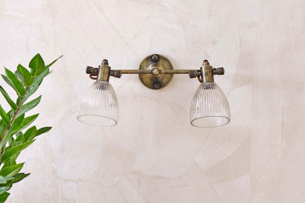Rarni Recycled Glass Double Wall Light