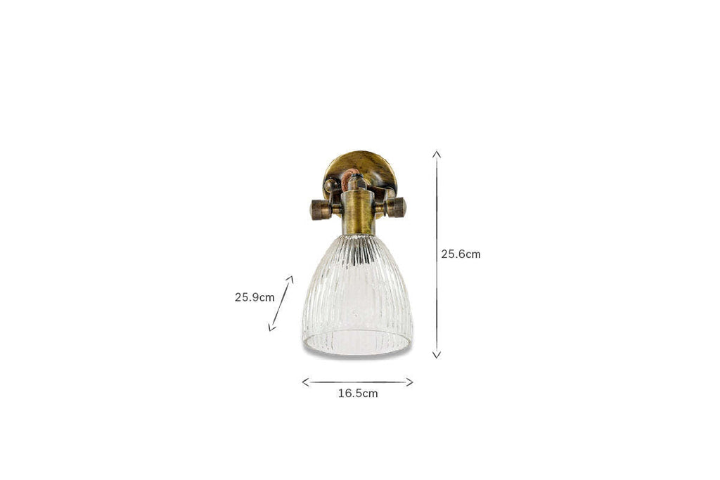 Rarni Recycled Glass Single Wall Light