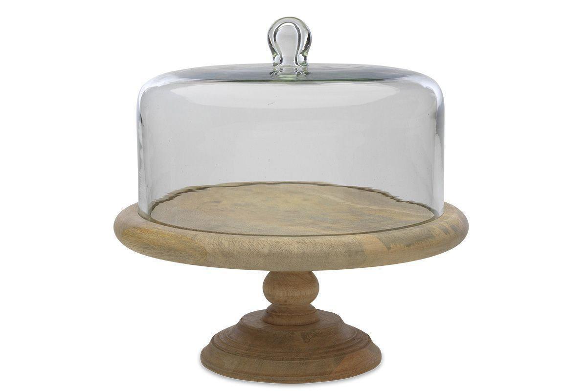 Recycled Glass Dome Cake Stand