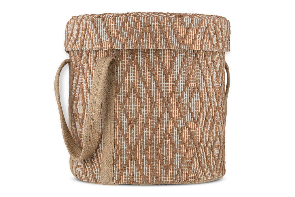 Renu Jute Laundry Basket - Rust & Natural