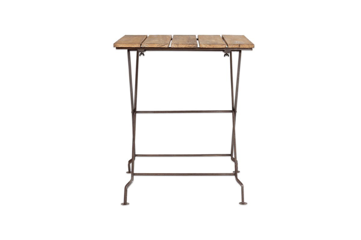Rishikesh Reclaimed Wood & Iron Folding Table