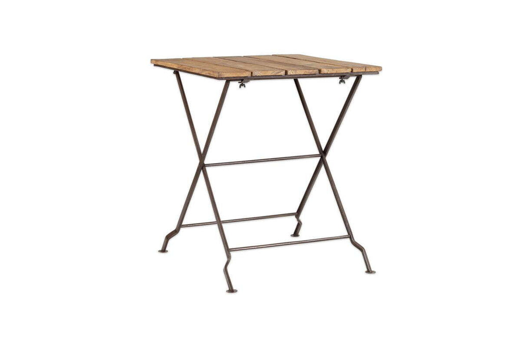 Rishikesh Reclaimed Wood & Iron Folding Table